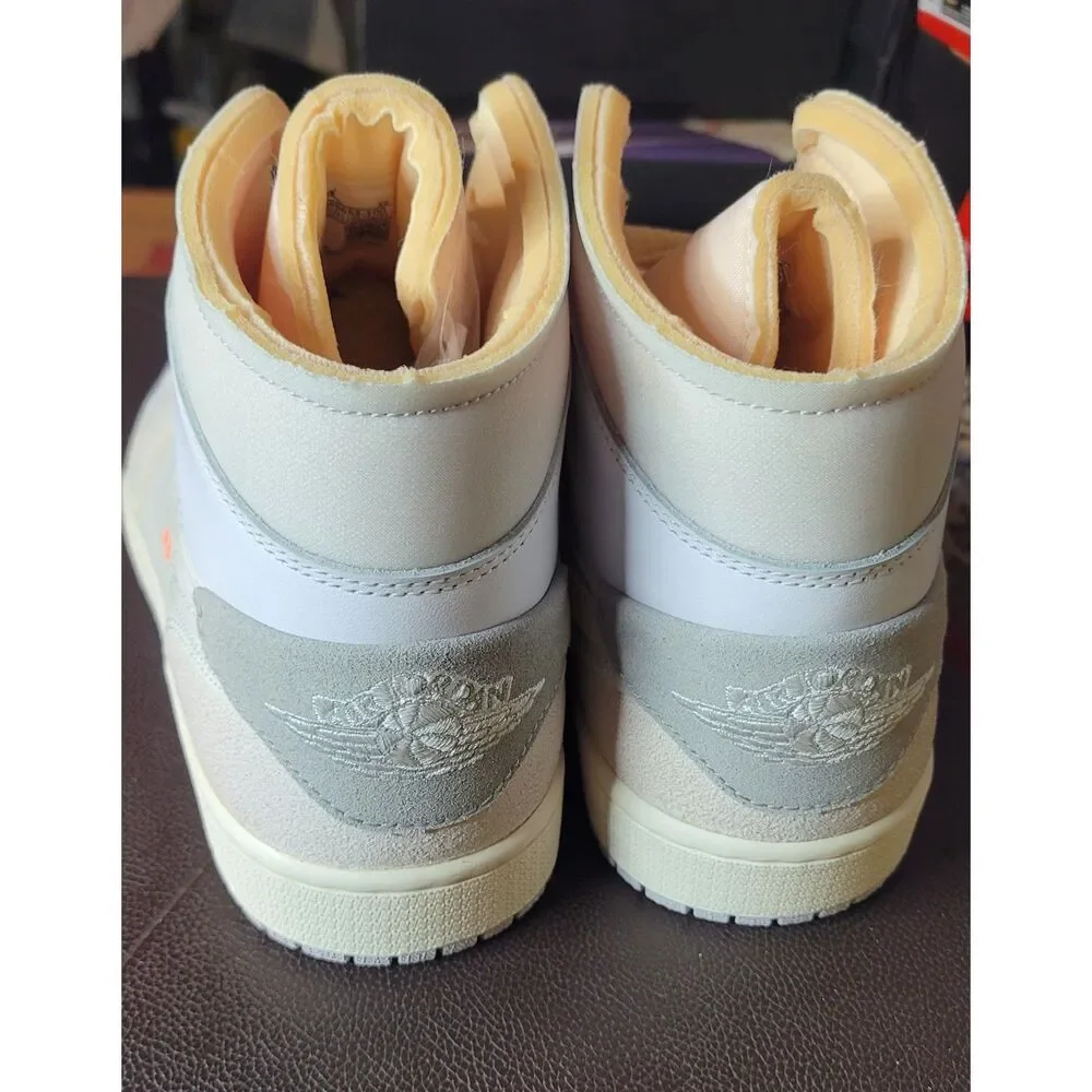 Nike Air Jordan 1 Mid SE Craft Inside Out White Grey DM9652-100 Men’s 10 NEW
